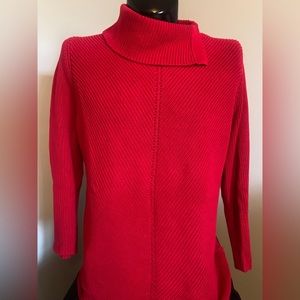 Talbots Split Neck Ribbed Sweater